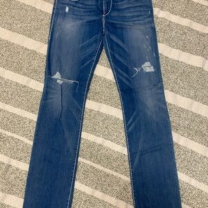 True Religion Women's Straight Leg Jeans - Blue Cora